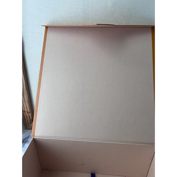 Louis Vuitton Empty Gift Box Orange Brown 13.5" x 14" x 5.5" - Picture 11 of 12